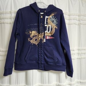 Lauren by Ralph Lauren.  Zip up hoody. Size medium